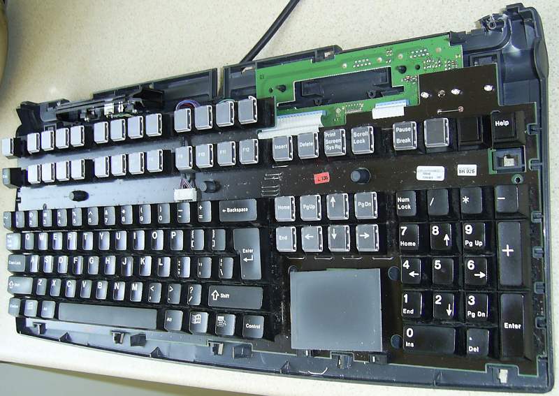 Keyboard - plan view