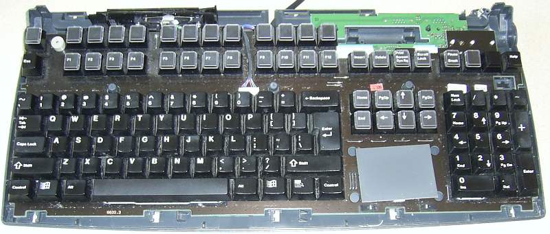 Keyboard - plan view