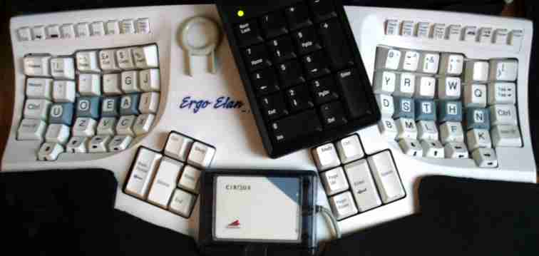 Keyboard - plan view