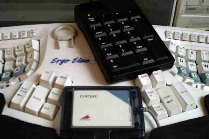 Keyboard - plan view