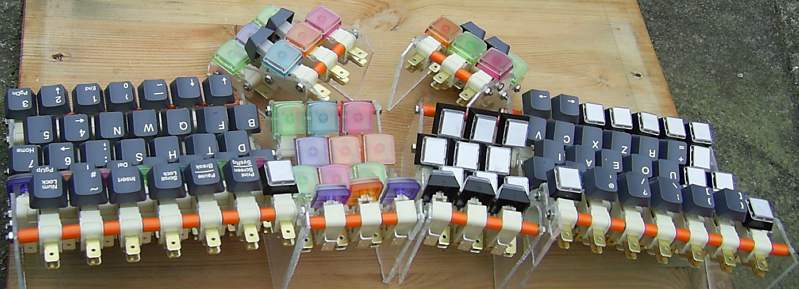 Microswitch keyboard construction