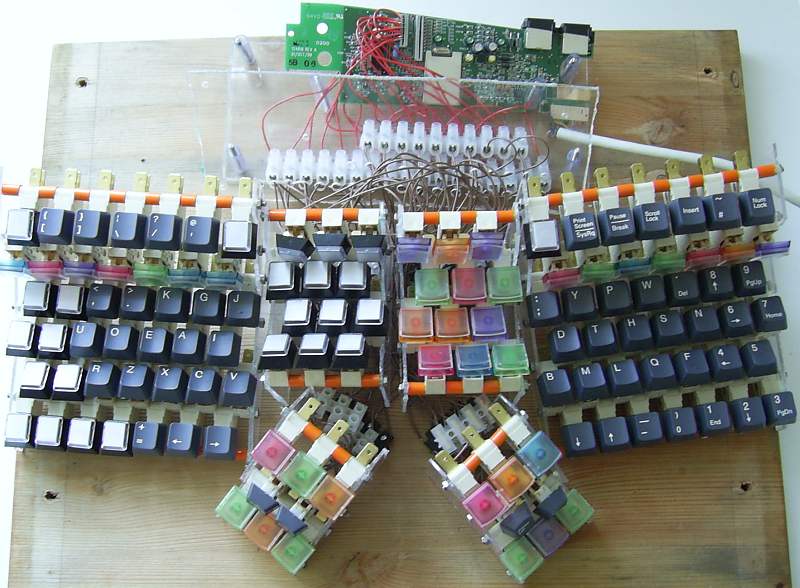 Microswitch keyboard construction